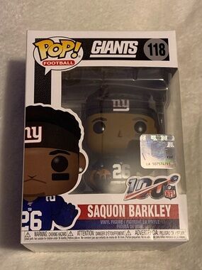 Saquon Barkley NFL New York Giants Funko Pop #118 in Box. Never Opened